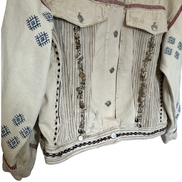 Free People‎ Embroidered Denim Jacket - Picture 3 of 8